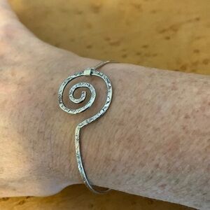 Artsy silver bracelet